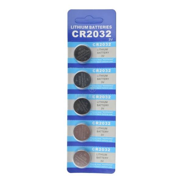CR2032 LITIUM BATTERY 3V pacco da 5 pz