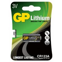 Battery CR123A 3V GP Super 1400mAh