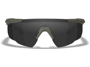 Saber Advanced 3 Lenses (SMOKE GREY+CLEAR+Light RUST) with od green frame