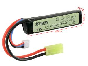 AEP Li-Po Battery 600mAh 7,4V 20C - Tamiya [8FIELDS]