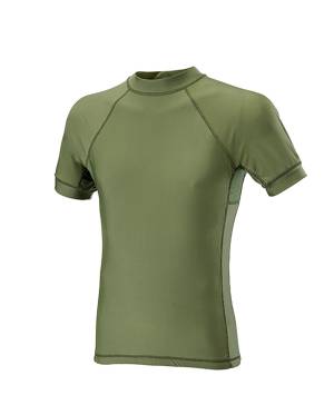 DEFCON 5 LYCRA T-SHIRT WITH SHORT SLEEVES IN OD GREEN COLOR