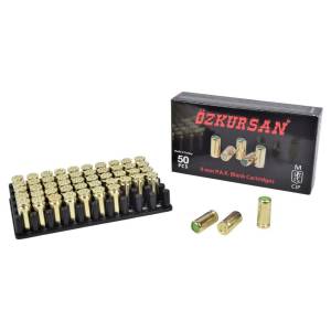 BLANK CARTRIDGES CALIBER 9mm P.A.K.