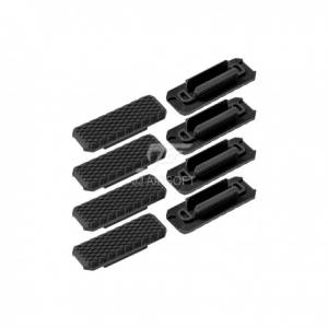 Set of coverings for M-LOK type 1 rails Black 8pz