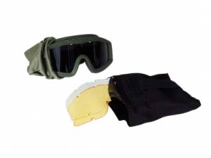 Occhiali Protettivi "Desert Storm" con set 3 lenti Phantom