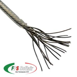 CAVO DI SEGNALE AD ALTA CONDUZIONE RIVESTITO IN FEP CON 19 CAPILLARI IN RAME PURO RIVESTITI IN CROMO (W19C)
