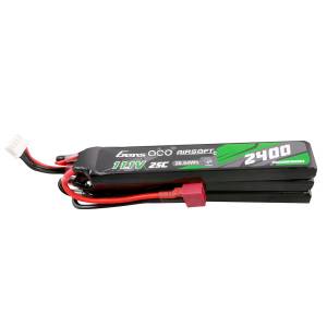 Gens ace 25C 2400mAh 3S2P 11.1V 
NUNCHUCK 3X Airsoft Gun Lipo Battery with 
Deans(T) Plug