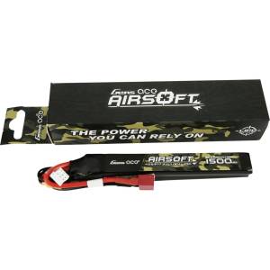 Gens ace 25C 1500mAh 2S1P 7.4V Nunchuck 2X Airsoft Gun Lipo Battery 
with T Plug