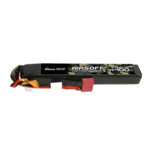 Gens ace 25C 1400mAh 2S1P 7.4V Airsoft Gun Lipo Battery
with T Plug